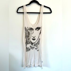 🤍🖤 SimDog Silk Modal Tank Sz L/XL 🖤🤍